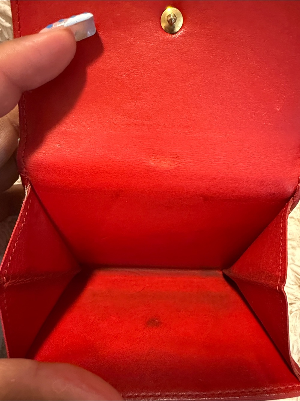 Louis Vuitton Monogram Vernis Elise Wallet-Red - Picture 5 of 7